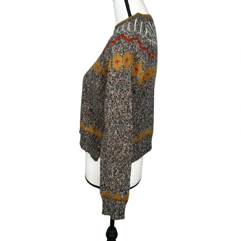 Zara Fairisle Multicolor Patterned Women's Sweater - Picture 3 of 7